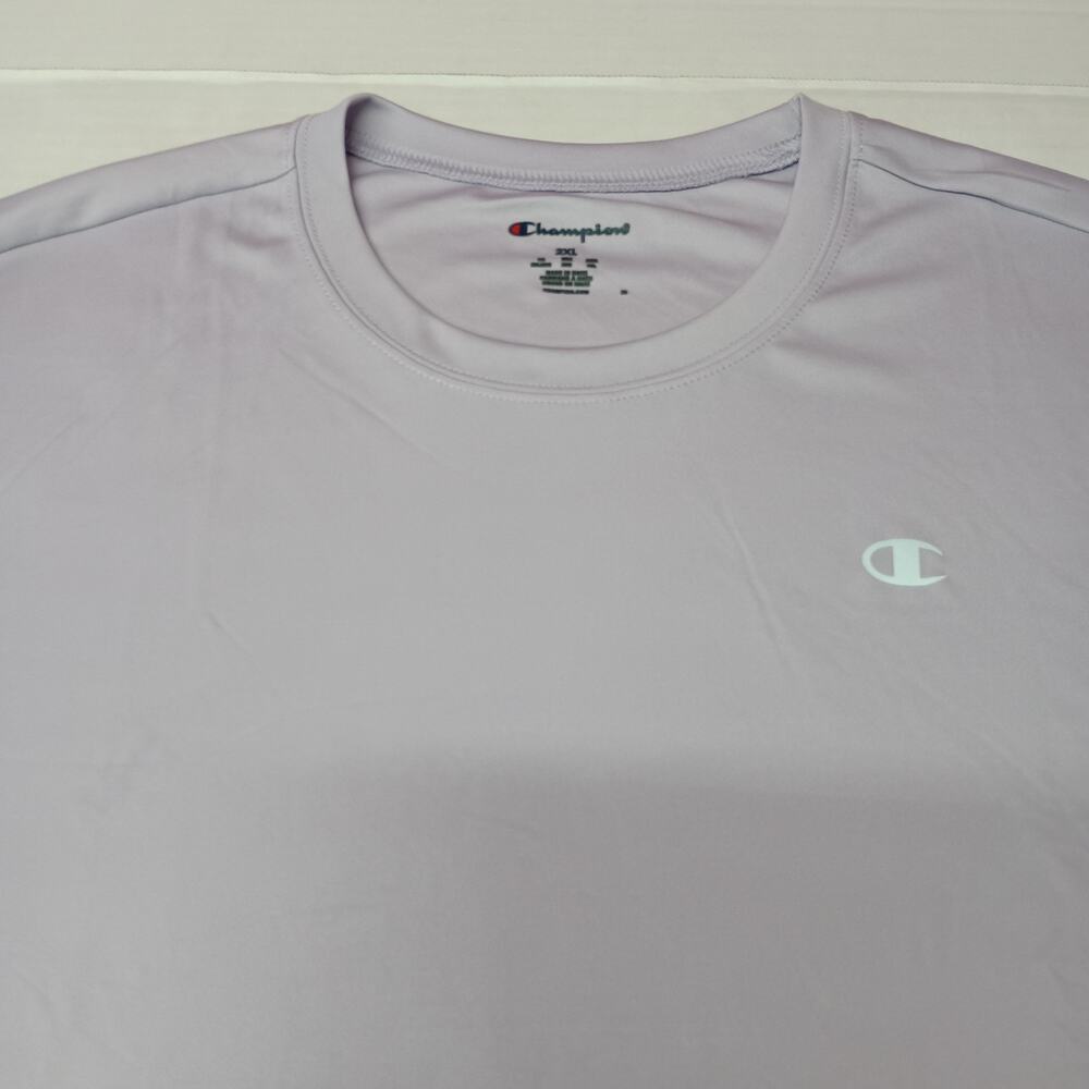 Champion Men's Double Dry‎ Anti-Odor T-Shirt Size 2XL Purple - Picture 2 of 8